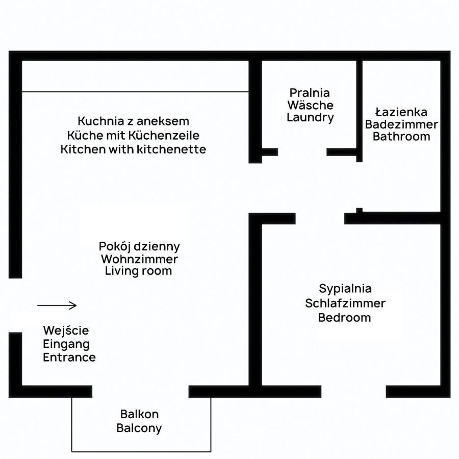 Przytulny Apartament Mickiewicza 14 4 Lägenhet Wielen Exteriör bild